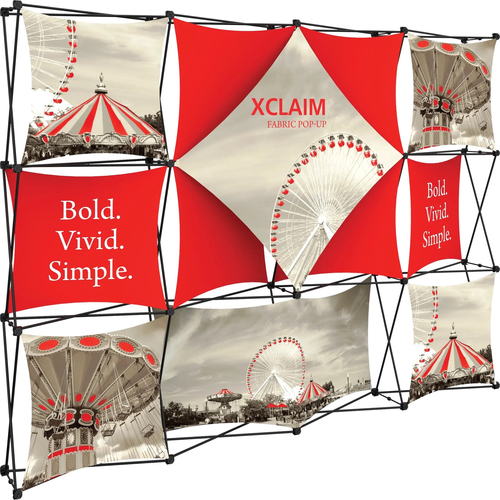 XCLAIM 10FT FABRIC POPUP DISPLAY KIT 06
