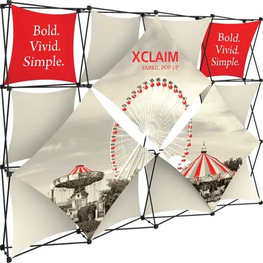 XCLAIM 10FT FABRIC POPUP DISPLAY KIT 05