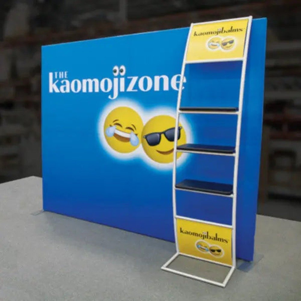 Formulate Master S6 10ft Straight Fabric Backwall - Ladder Shelf - Image 2