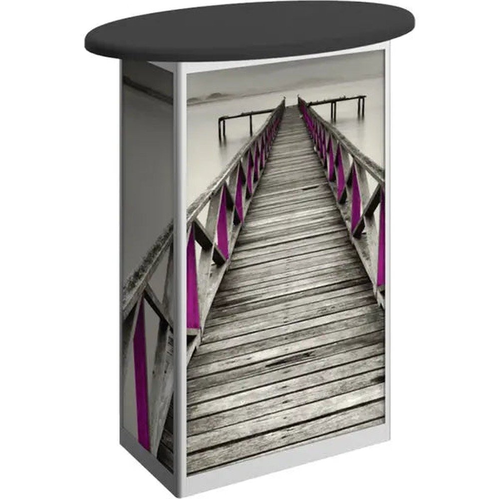 Linear Small Oval Display Table