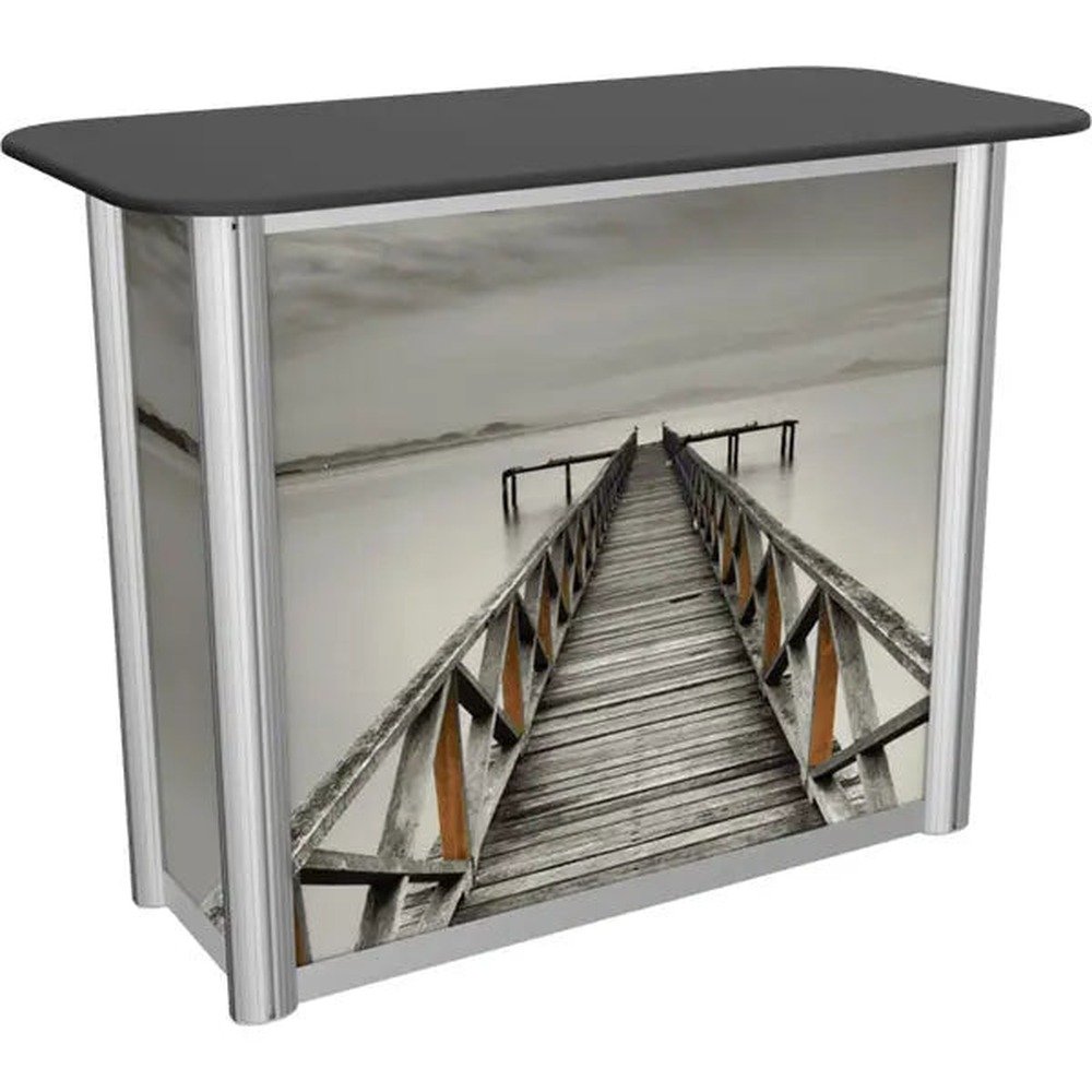 Linear Rectangular Stand-Alone Counter with Locking Door Option