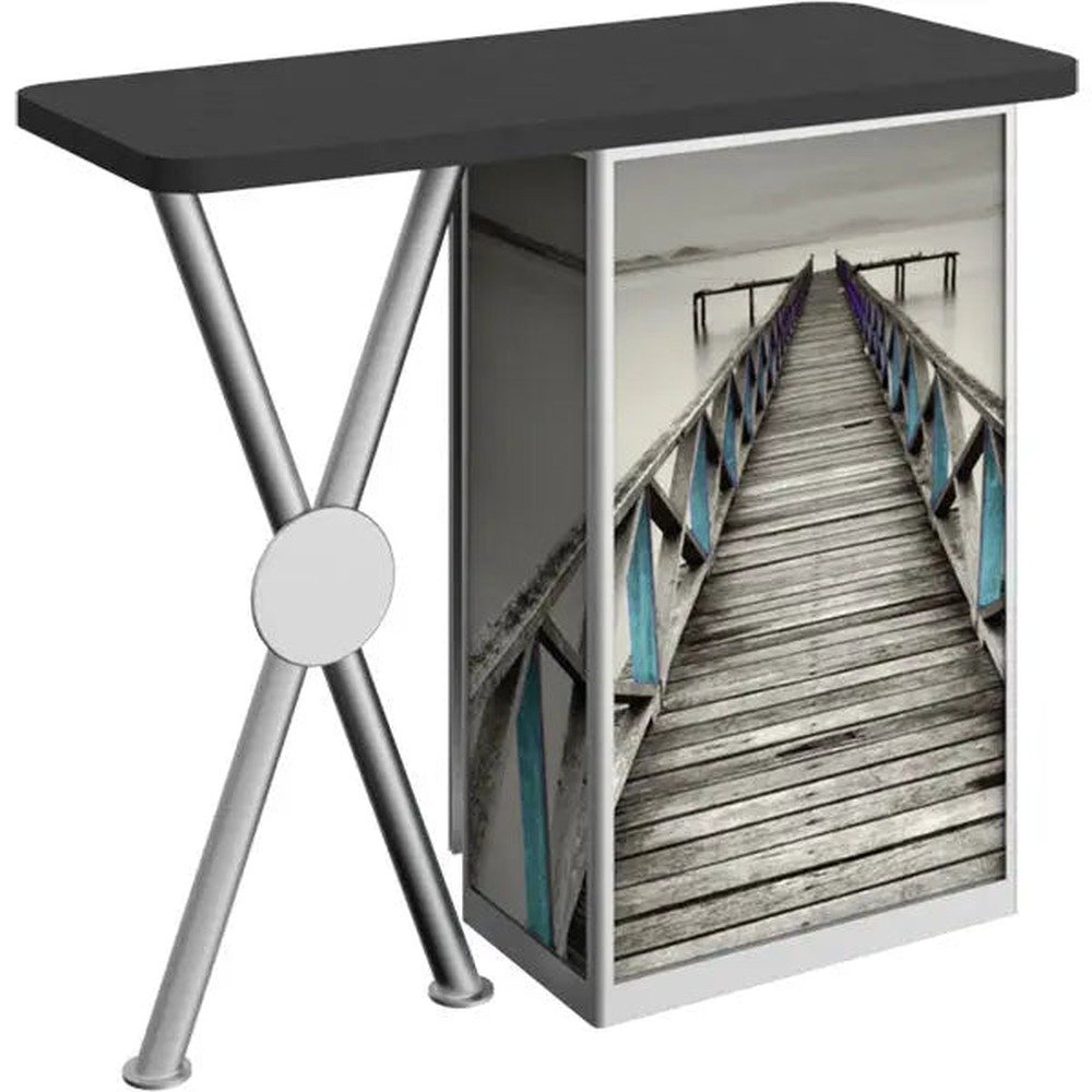 Linear X-Leg Rectangular Display Table