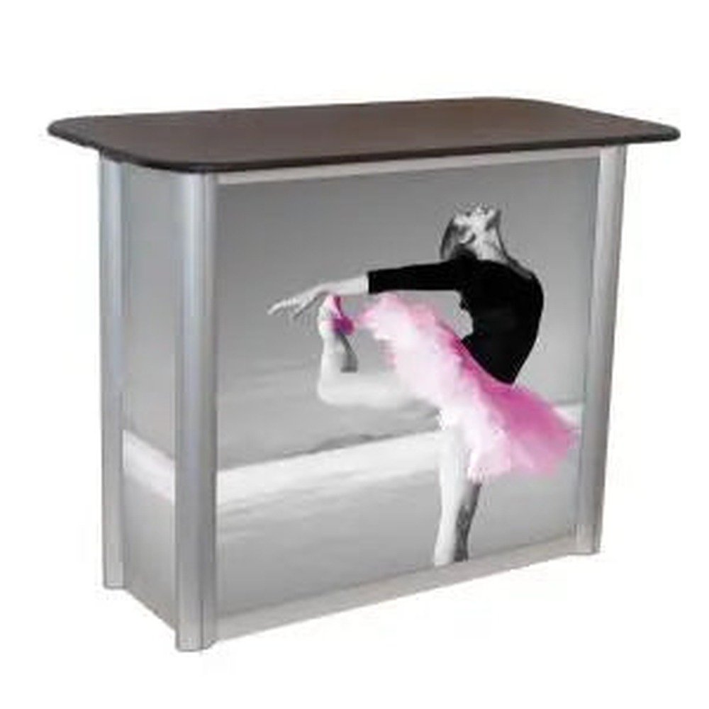 Linear Rectangular Stand-Alone Counter with Locking Door Option - Image 2