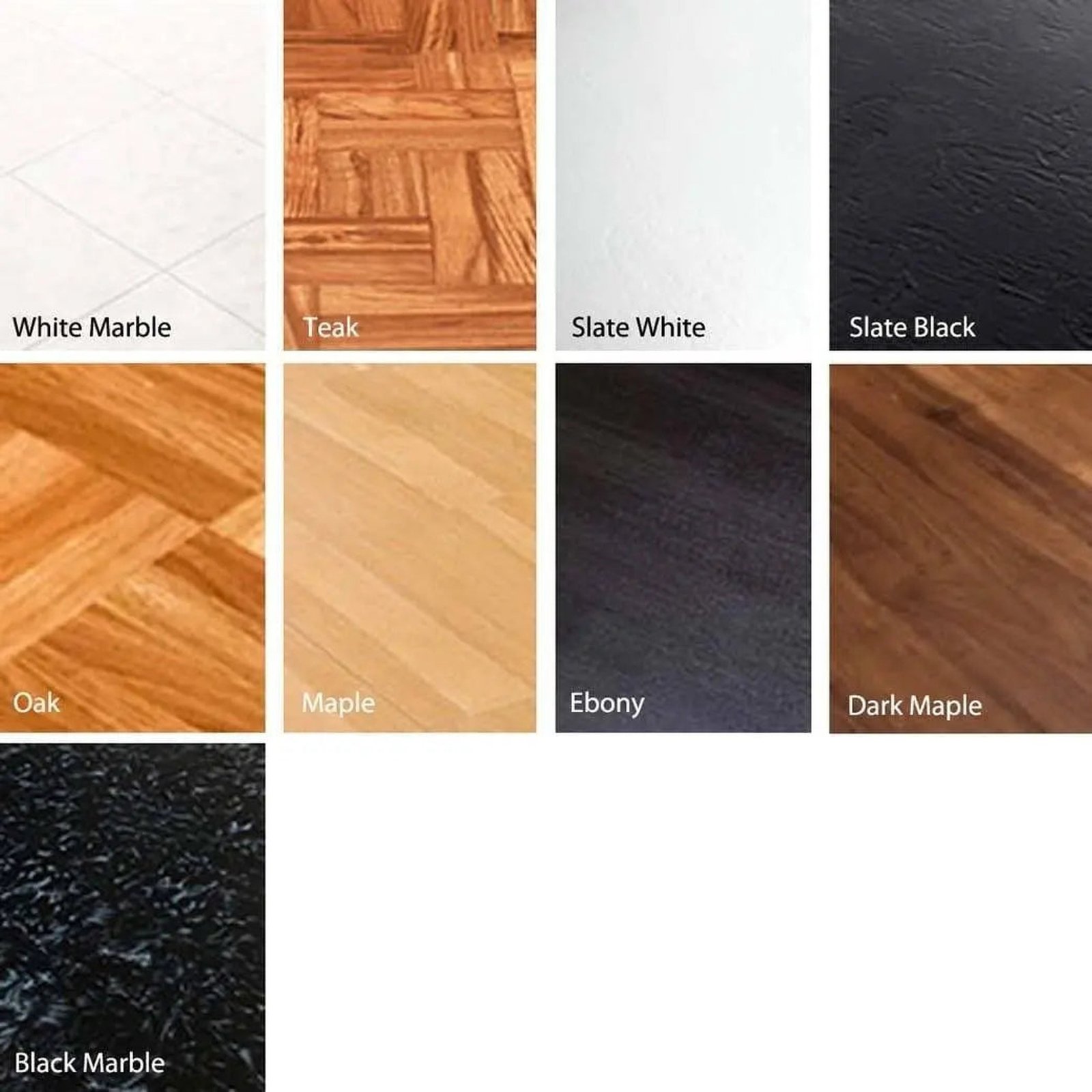 Interlocking Faux Woodgrain, Marble, and Slate Tiles - Image 2